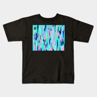 Spring Blues Digital Abstract Kids T-Shirt